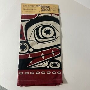 Matriarch Bear Cotton Tea Towel by Morgan Asoyuf, Tsmysen 27.5 x 20" KT105 NIP